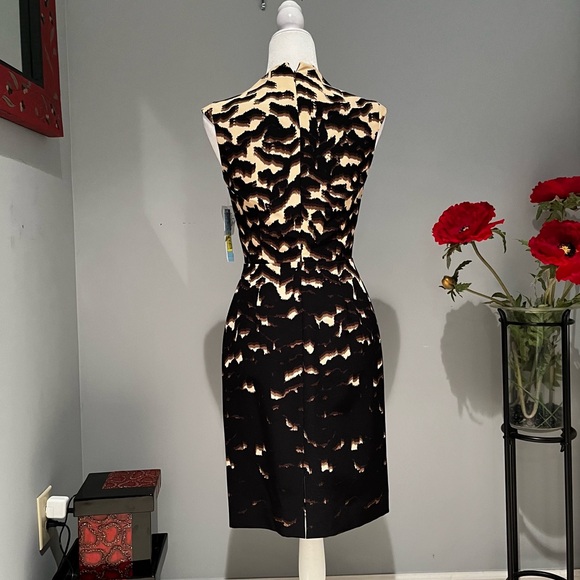 NEW Antonio Melani Tailored Career Sleeveless Midi Dress Cartagena Coffee Bean… - Picture 4 of 14